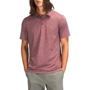 Lululemon Mens Evolution Slim Fit Polo Shirt Size XL Red Short Sleeves Stretch